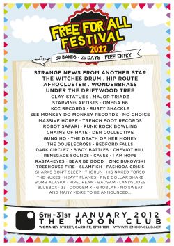 FREE FOR ALL FESTIVAL 2012