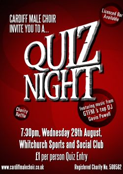 Cardiff Male Choir Charity Quiz Night